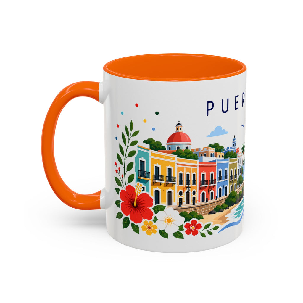 Puerto Rico Coffee Mug | Travel Souvenir Accent Mug | Place Gift Ceramic Cup 11oz 15oz