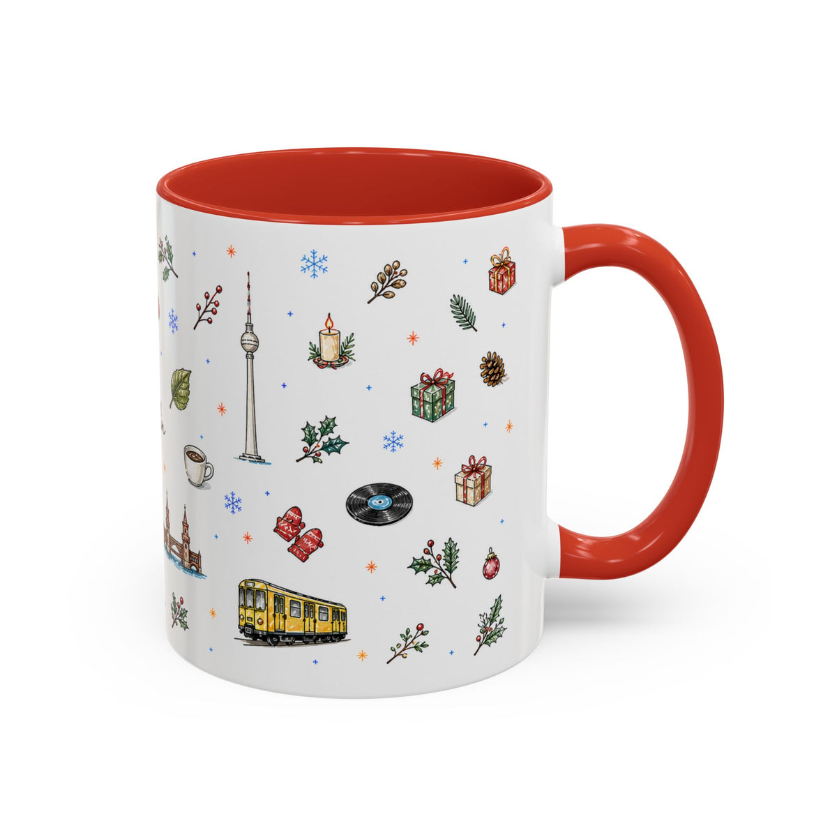 Berlin Christmas Mug | Watercolor City Souvenir, Travel Gift (11oz/15oz)