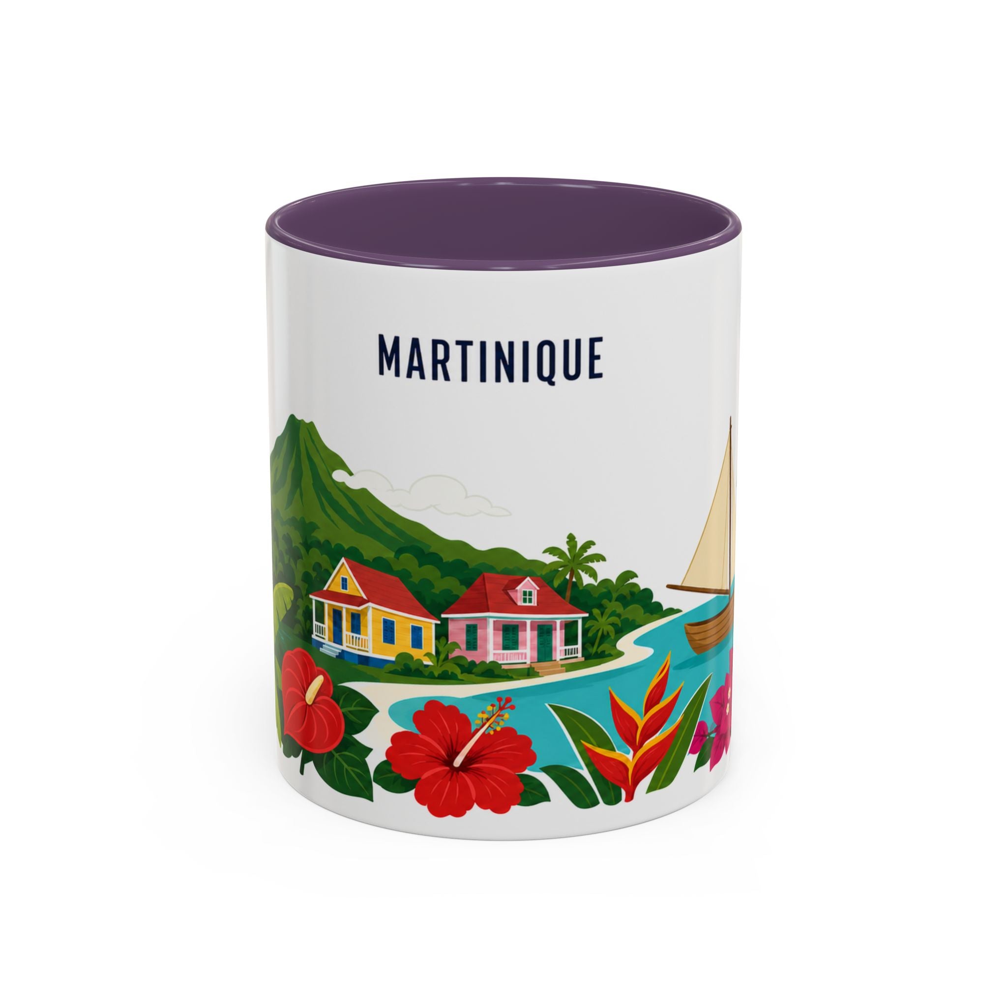 Martinique Coffee Mug | Travel Souvenir Accent Mug | Country Gift Ceramic Cup 11oz 15oz