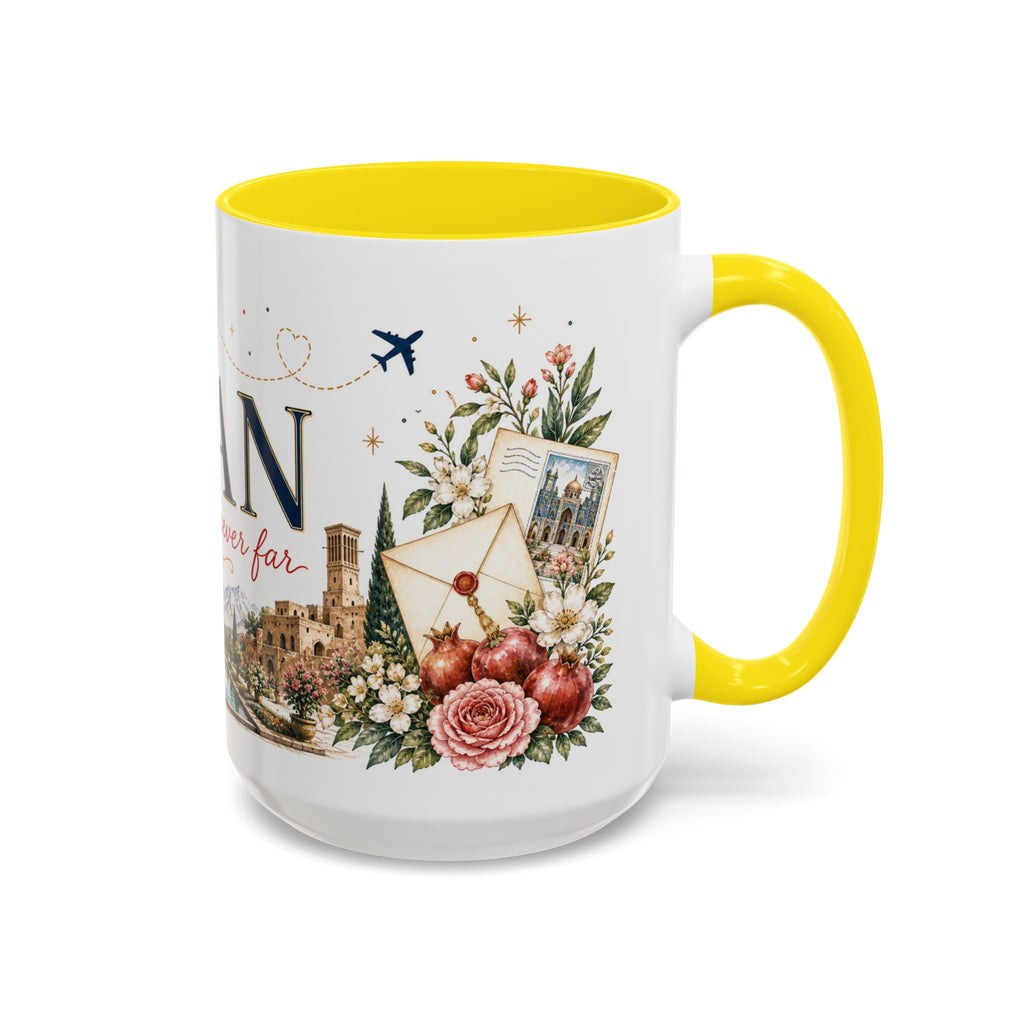 Iran Home Country Mug | Moving Away Gift | Long Distance Friendship | 11 oz 15 oz Accent Mug