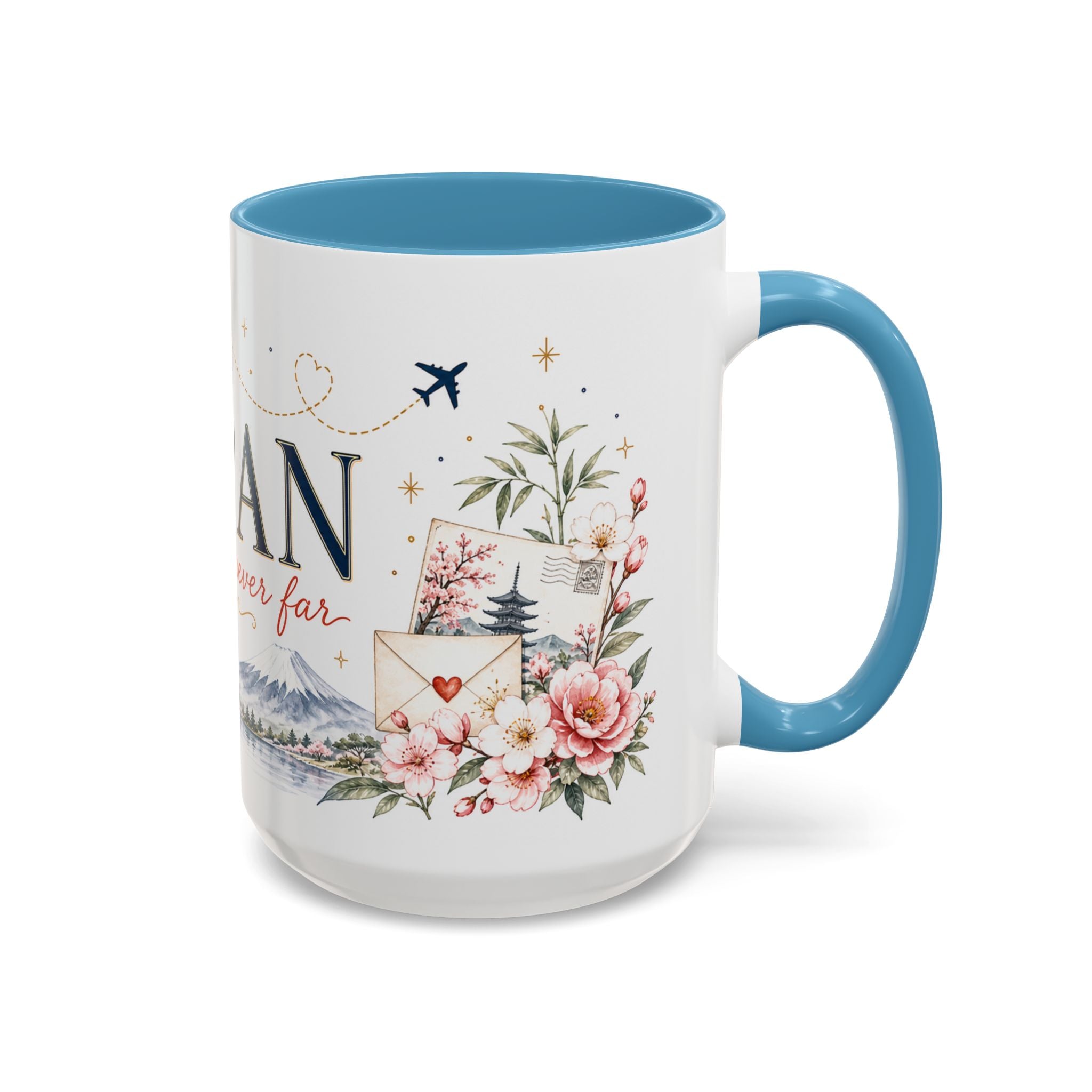 Japan Home Country Mug | Moving Away Gift | Long Distance Friendship | 11 oz 15 oz Accent Mug
