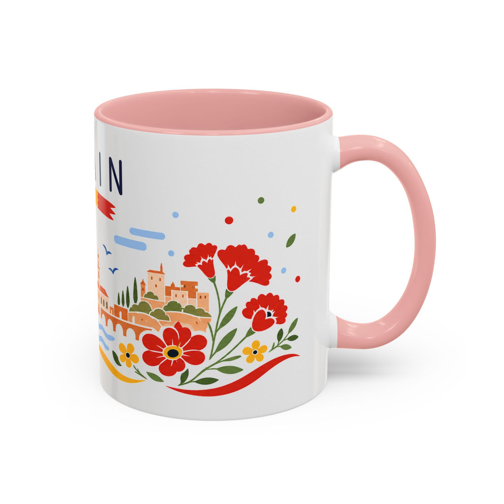 Spain Coffee Mug | Travel Souvenir Accent Mug | Country Gift Ceramic Cup 11oz 15oz