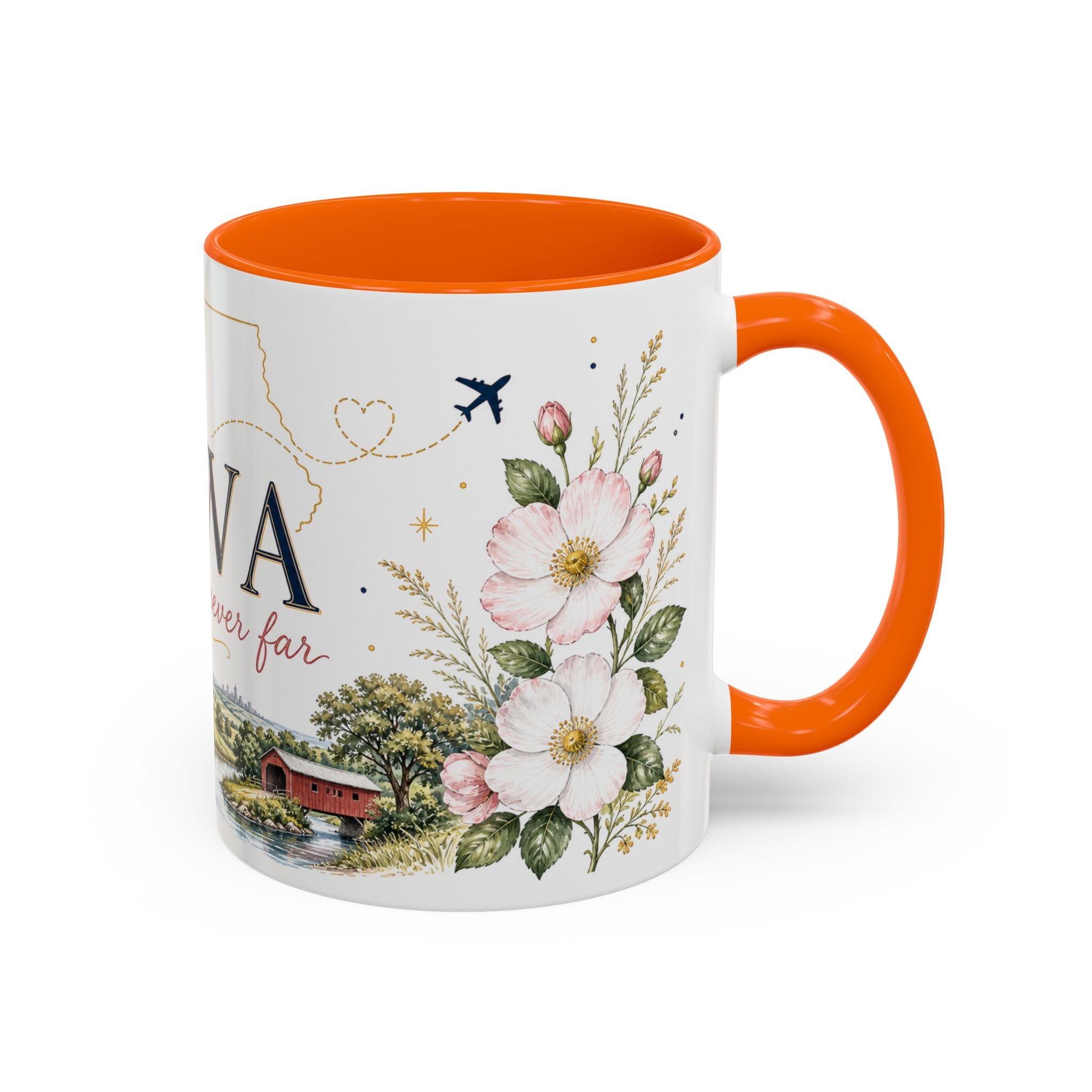 Iowa State Mug | Home is Never Far Accent Mug (11oz or 15oz)