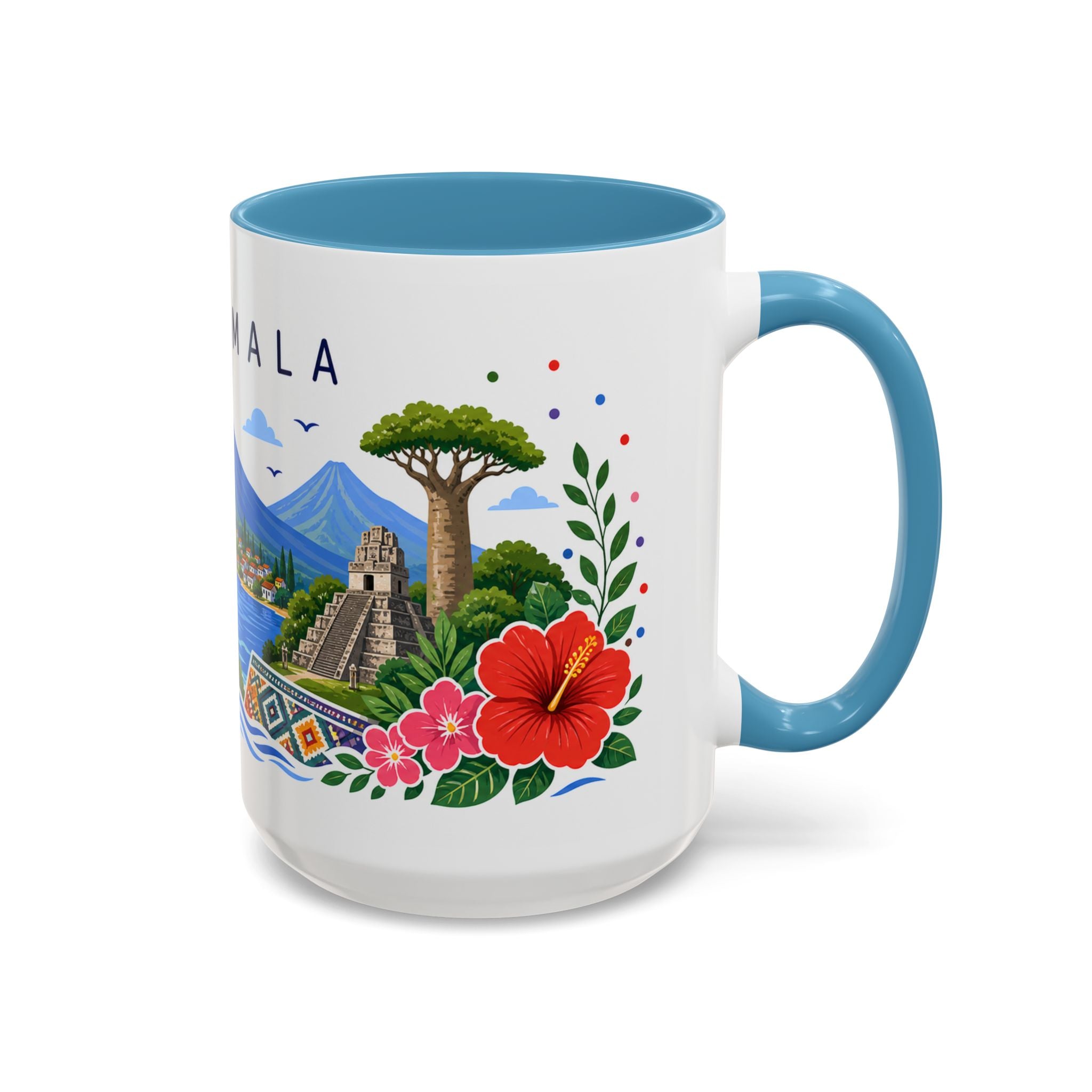 Guatemala Coffee Mug | Travel Souvenir Accent Mug | Place Gift Ceramic Cup 11oz 15oz