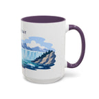 Glacier Bay National Park Coffee Mug | Solid Color Block Park Souvenir | 11oz 15oz Accent Mug