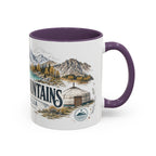 Altai Mountains Mug, Mongolia Travel Souvenir, Bucket List Gift, Accent Ceramic Coffee Mug 11oz 15oz