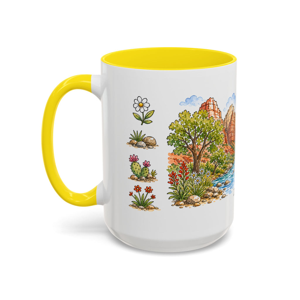 Zion National Park Mug | US Travel Souvenir Accent Coffee Mug | 11oz 15oz Ceramic Cup