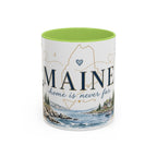 Maine State Mug | Moving Away, Long Distance Friendship Gift | 11oz 15oz Accent Mug