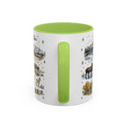Grand Teton Coffee Mug | National Park Hiking Wyoming Gift | Accent Color Ceramic 11oz 15oz