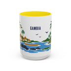 Gambia Coffee Mug | Travel Souvenir Accent Mug | Country Gift Ceramic Cup 11oz 15oz