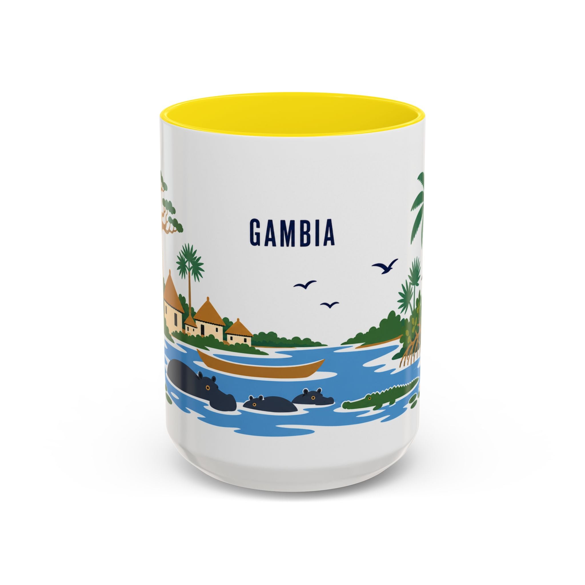 Gambia Coffee Mug | Travel Souvenir Accent Mug | Country Gift Ceramic Cup 11oz 15oz