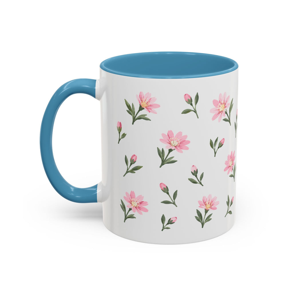 Montana Bitterroot Mug, State Flower Floral Coffee Cup, 11oz Botanical Gift