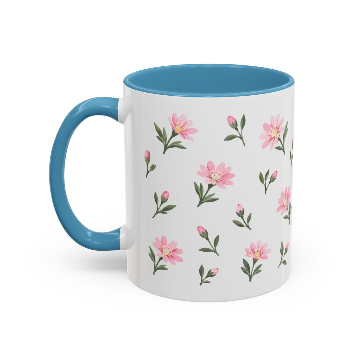 Montana Bitterroot Mug, State Flower Floral Coffee Cup, 11oz Botanical Gift