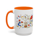 Storybook Cottage Breakfast Mug | Hand Painted Fairy Tale Accent Coffee Mug
