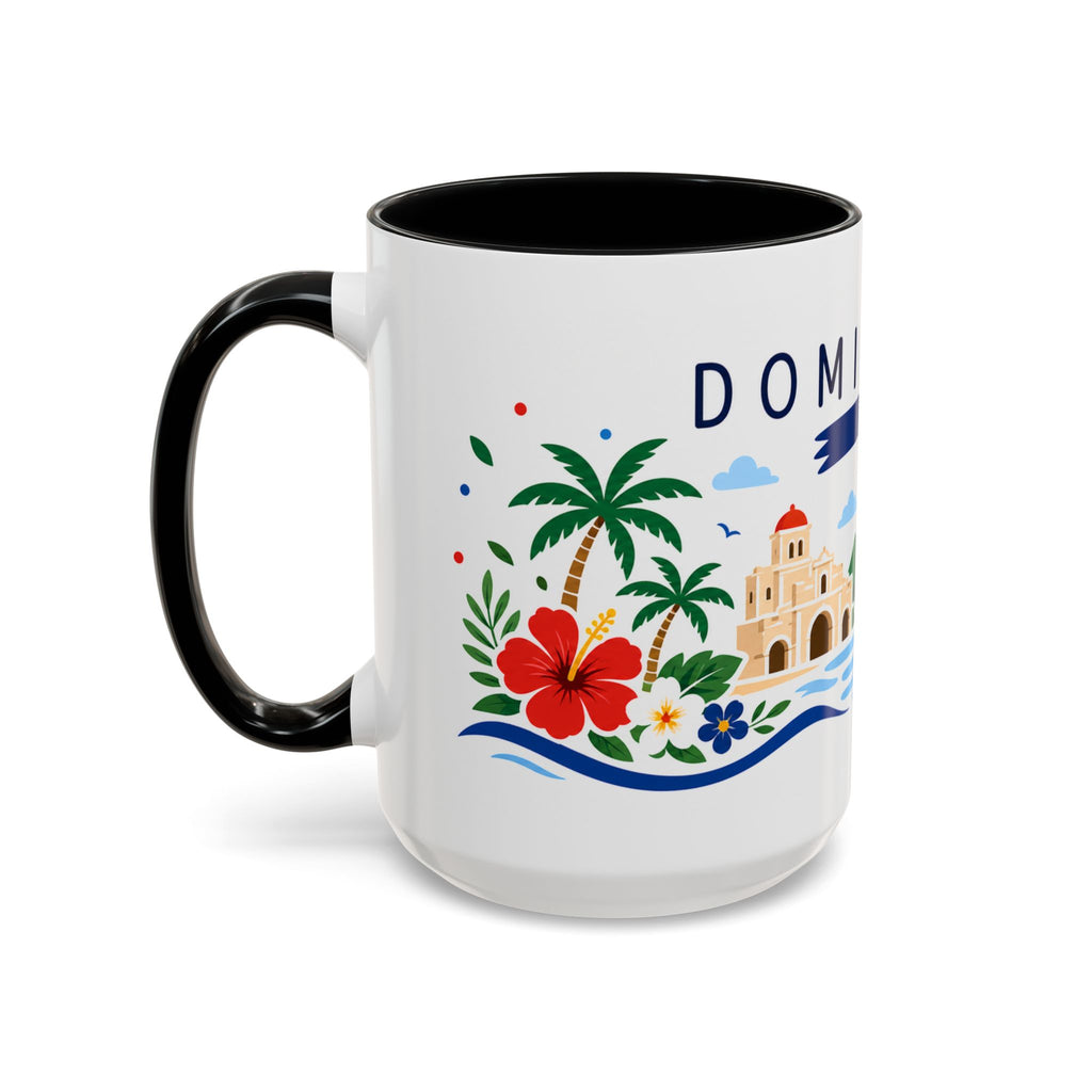 Dominican Republic Coffee Mug | Travel Souvenir Accent Mug | Country Gift Ceramic Cup 11oz 15oz