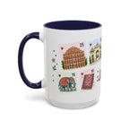 Jaipur Coffee Mug | Postage Stamp Collage Mug | Travel Souvenir Accent Cup 11oz 15oz