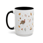 Thanksgiving Turkey Mug | Friendly Woodland Watercolor Gift | Autumn Accent Cup 11oz 15oz
