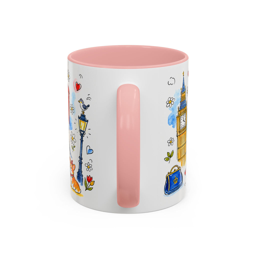 London Travel Mug | European City Souvenir Accent Coffee Mug | 11oz 15oz Ceramic Cup