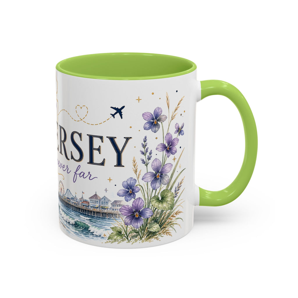 New Jersey Home State Mug | Moving Away Gift | Long Distance Friendship Coffee Cup | 11oz 15oz Accent Mug