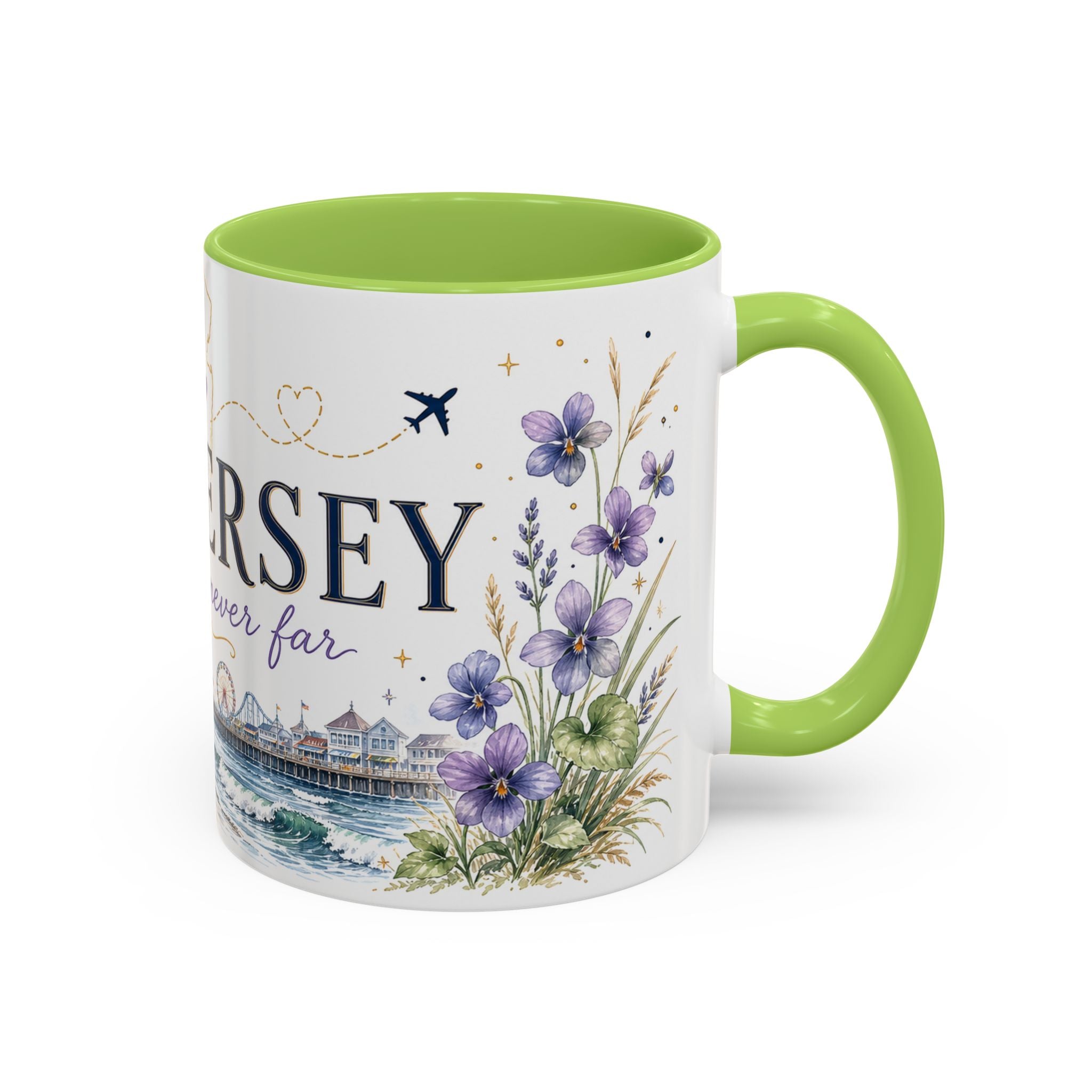 New Jersey Home State Mug | Moving Away Gift | Long Distance Friendship Coffee Cup | 11oz 15oz Accent Mug