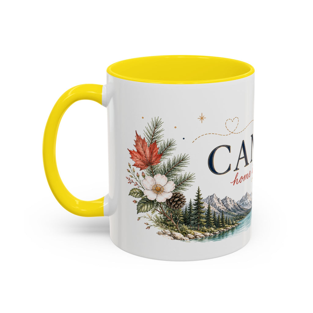 Canada Home Country Mug | Moving Away Gift | Long Distance Friendship | 11 oz 15 oz Accent Mug