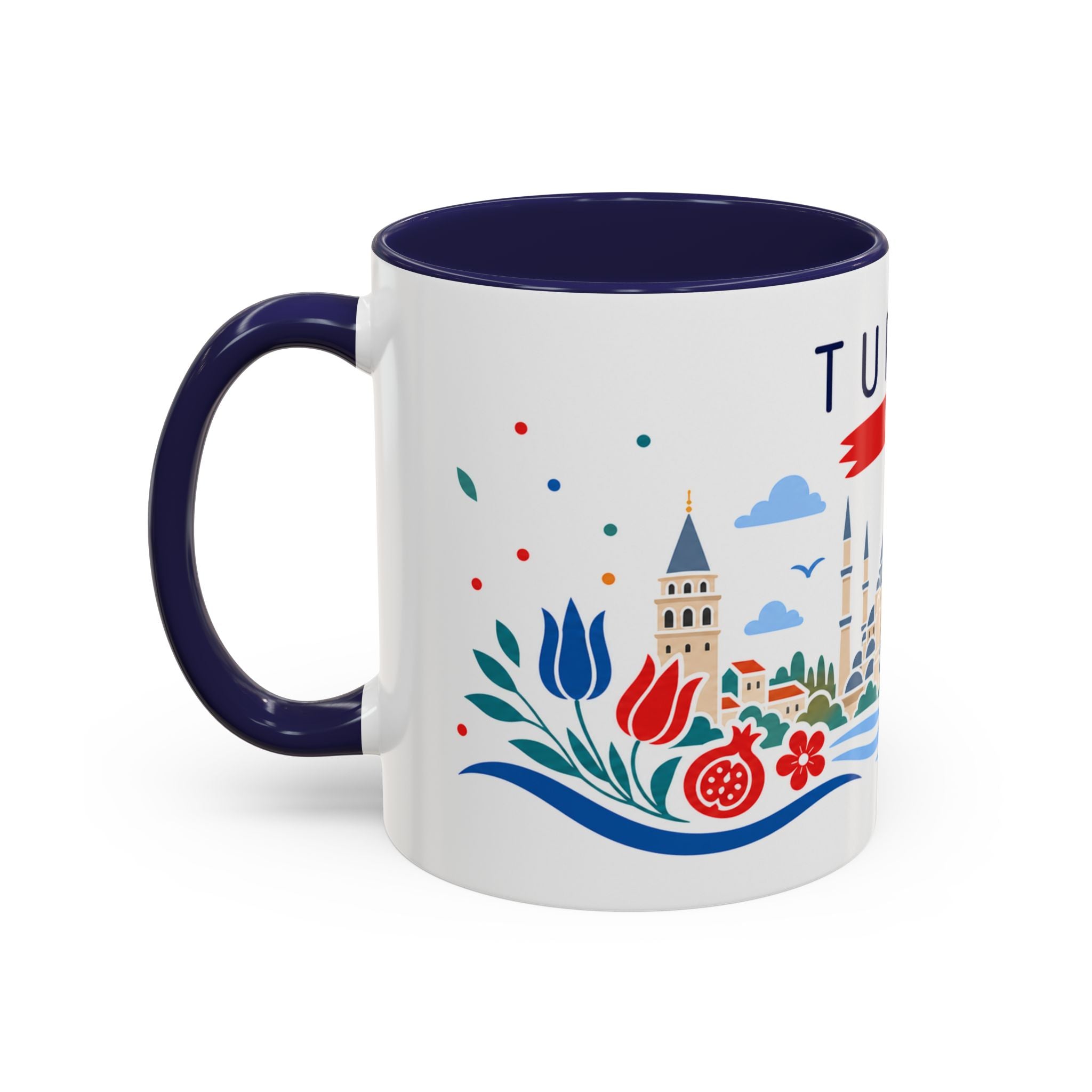Turkey Coffee Mug | Travel Souvenir Accent Mug | Country Gift Ceramic Cup 11oz 15oz
