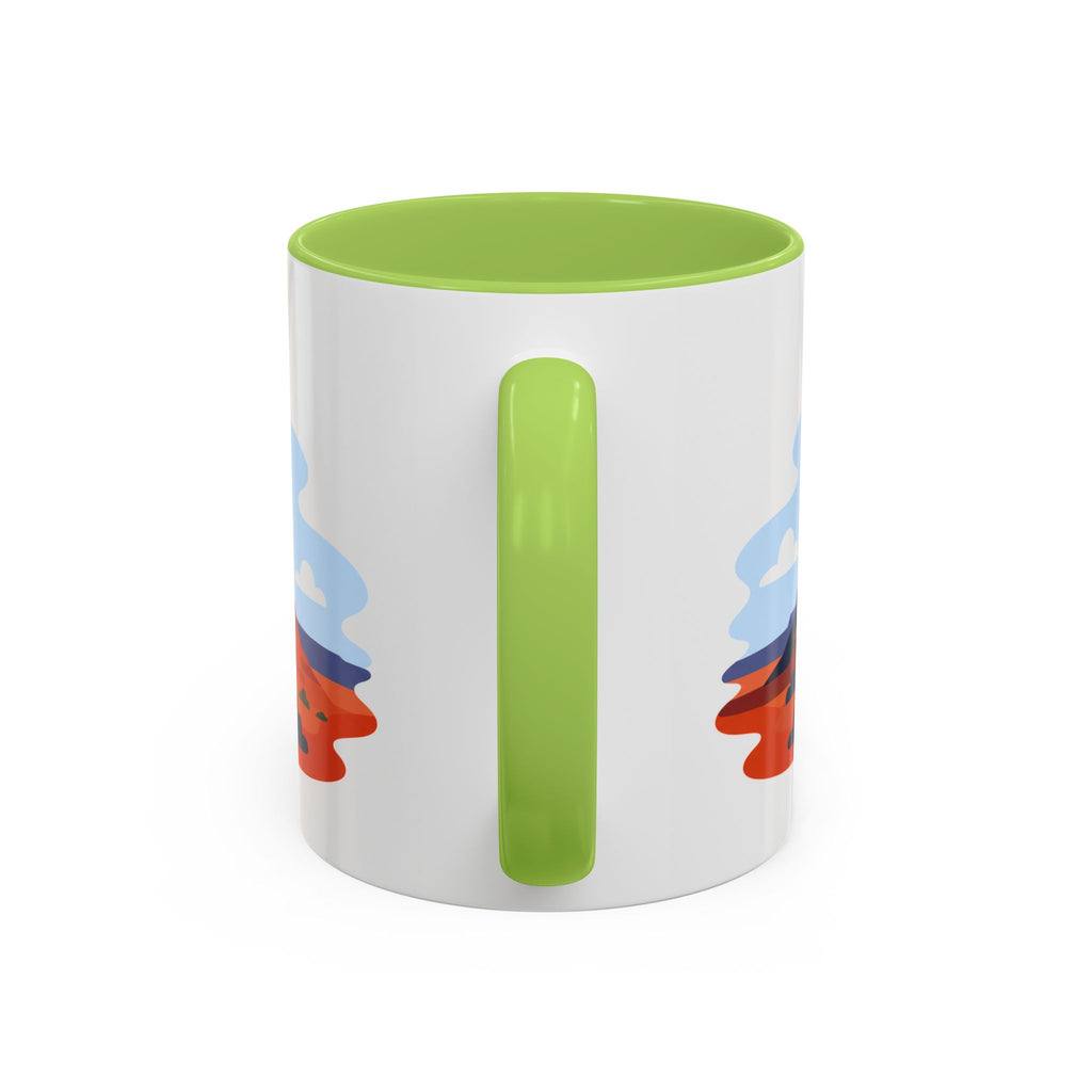 Monument Valley Coffee Mug | Travel Destination Souvenir Gift | Accent Color Ceramic 11oz 15oz