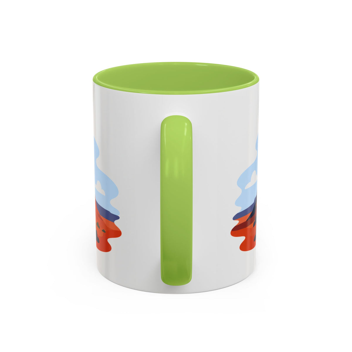 Monument Valley Coffee Mug | Travel Destination Souvenir Gift | Accent Color Ceramic 11oz 15oz