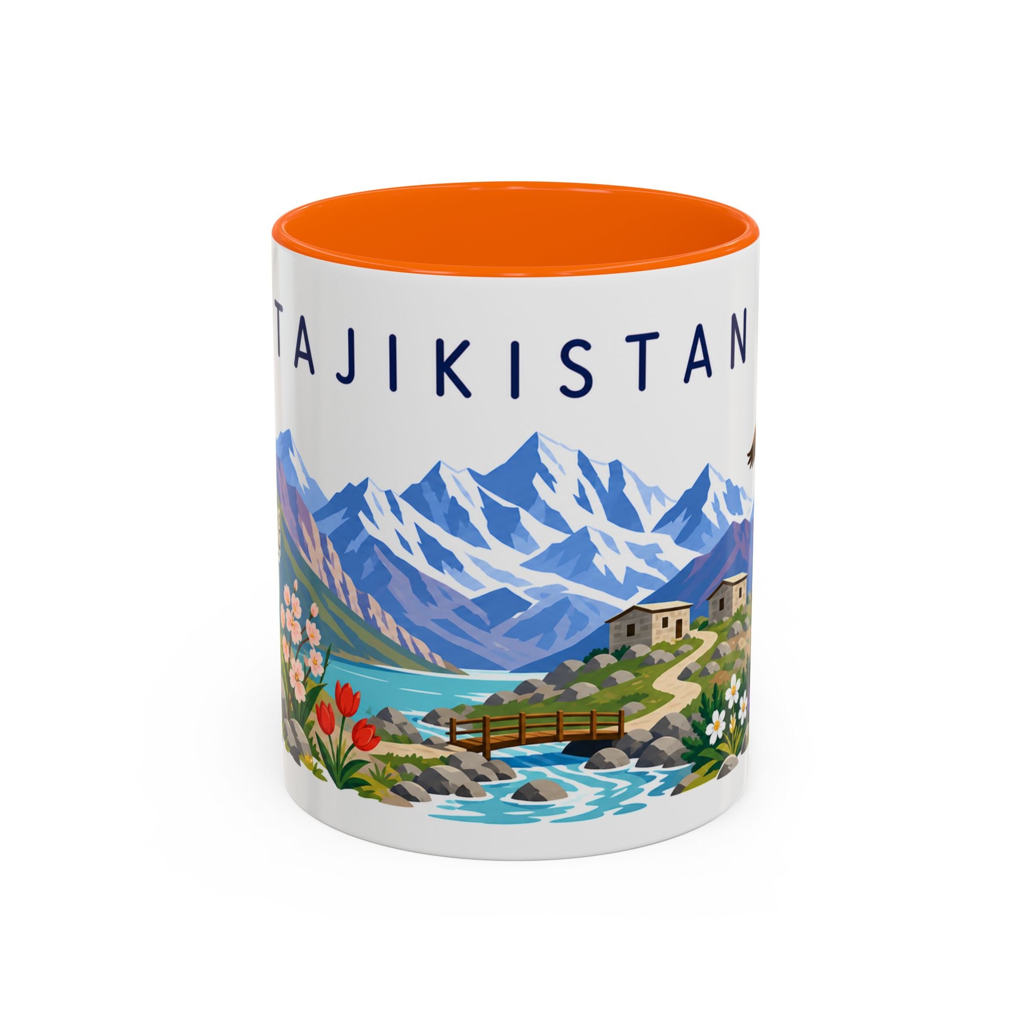 Tajikistan Coffee Mug | Travel Souvenir Accent Mug | Country Gift Ceramic Cup 11oz 15oz