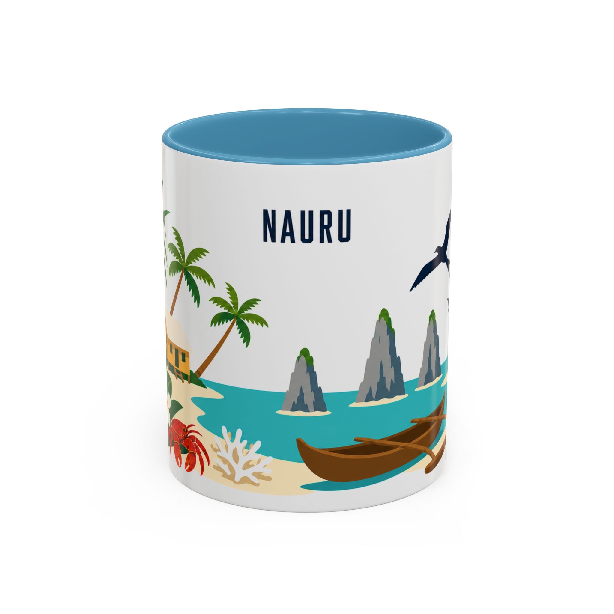 Nauru Coffee Mug | Travel Souvenir Accent Mug | Country Gift Ceramic Cup 11oz 15oz