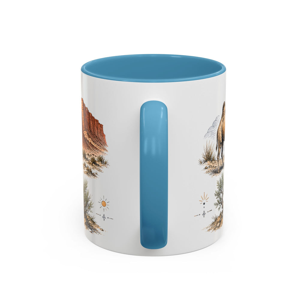 Gobi Desert Mug, Mongolia Travel Souvenir, Bucket List Gift, Accent Ceramic Coffee Mug 11oz 15oz