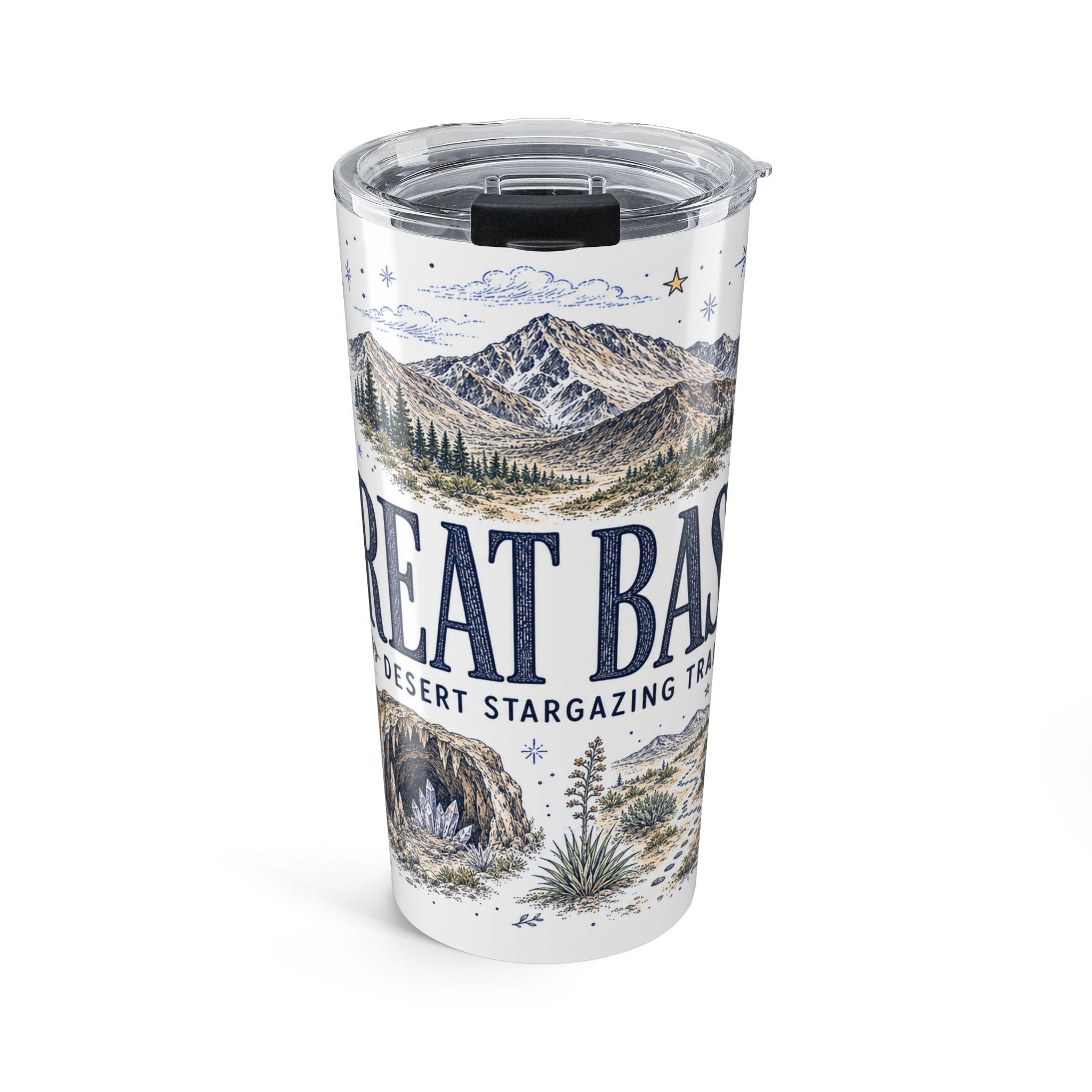Great Basin National Park 20oz Tumbler | Nevada Desert Stargazing Hiking Gift | Insulated Stainless Steel Travel Cup