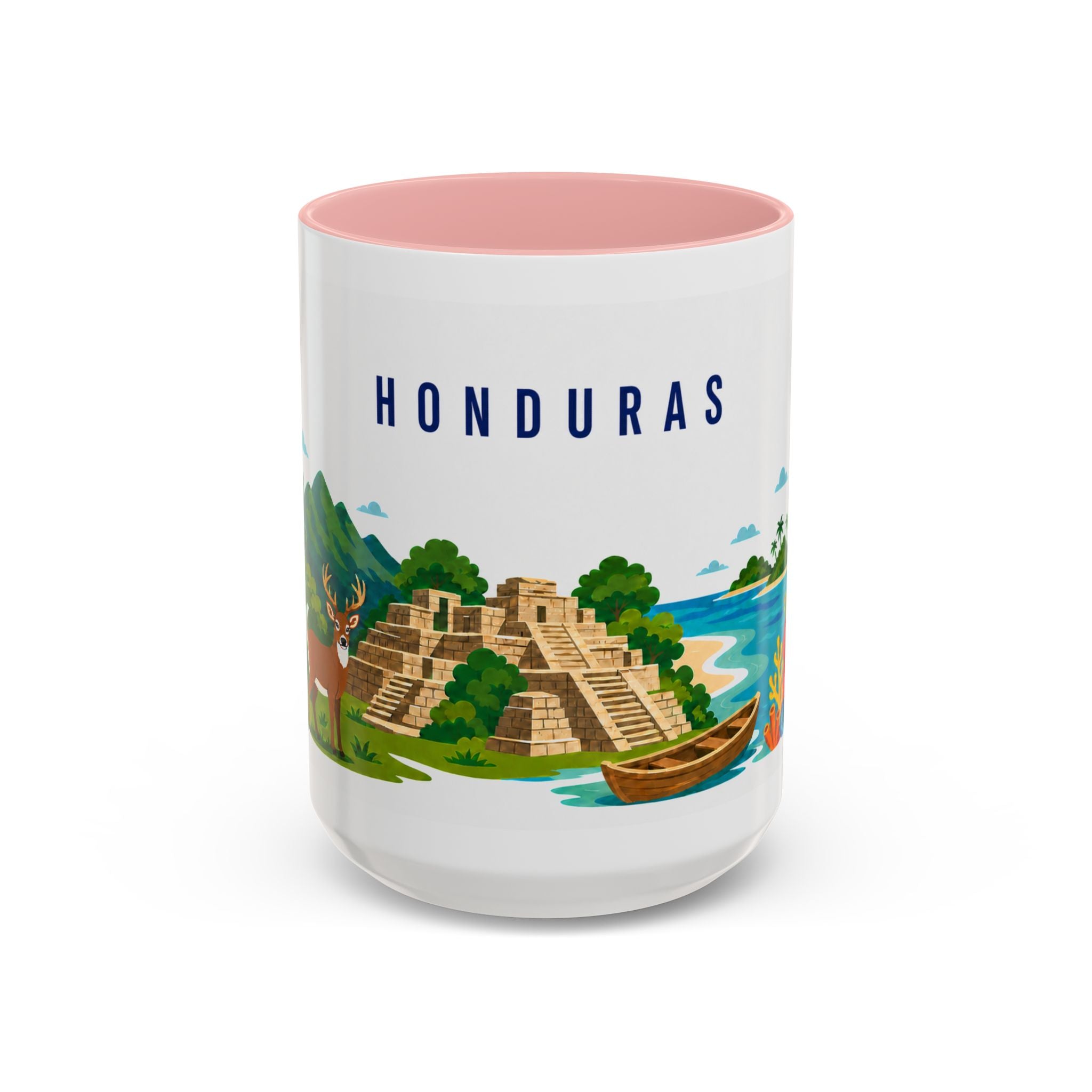 Honduras Coffee Mug | Travel Souvenir Accent Mug | Country Gift Ceramic Cup 11oz 15oz