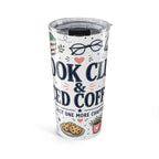 Book Club and Iced Coffee 20oz Tumbler | Book Lover Gift | Insulated Stainless Steel Travel Cup