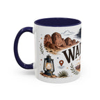 Wadi Rum Coffee Mug | Travel Destination Souvenir Gift | Accent Color Ceramic 11oz 15oz