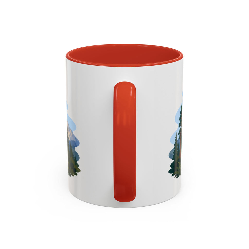 Sequoia National Park Coffee Mug | Solid Color Block Park Souvenir | 11oz 15oz Accent Mug