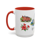 St. Louis Illustrated Travel Mug | City Souvenir Accent Coffee Mug | 11oz 15oz Ceramic Cup