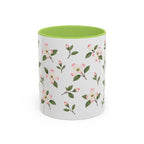 Virginia American Dogwood Mug, State Flower Floral Coffee Cup, 11oz Botanical Gift