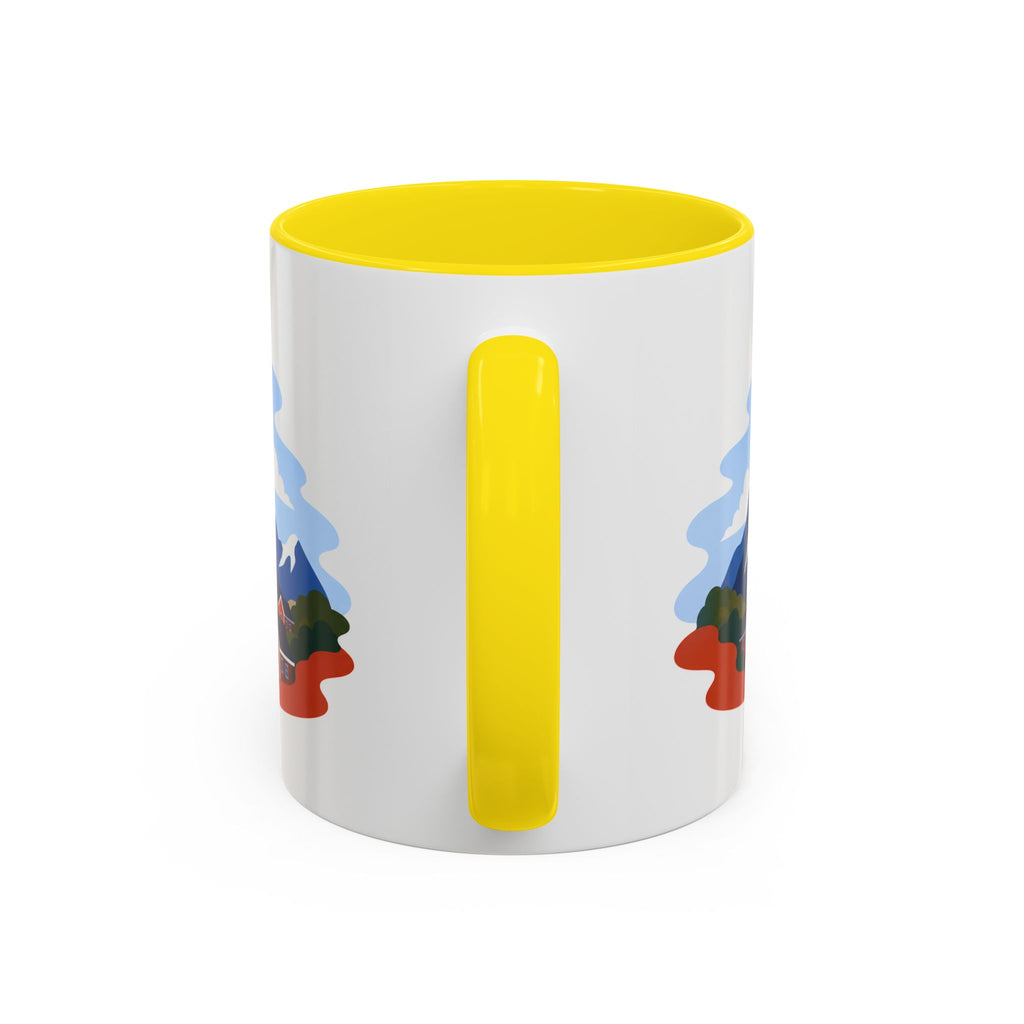 Lofoten Islands Coffee Mug | Travel Destination Souvenir Gift | Accent Color Ceramic 11oz 15oz