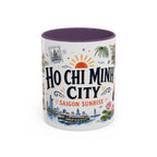 Ho Chi Minh City Coffee Mug | Vietnam Souvenir Travel Gift | Accent Color Ceramic 11oz 15oz