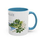Marne-La-Vallée Coffee Mug | France Travel Souvenir | Porcelain Decal City Gift | 11oz 15oz Accent Mug