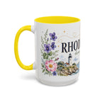 Rhode Island State Map Mug | Botanical Seaside Accent Cup (11oz or 15oz)