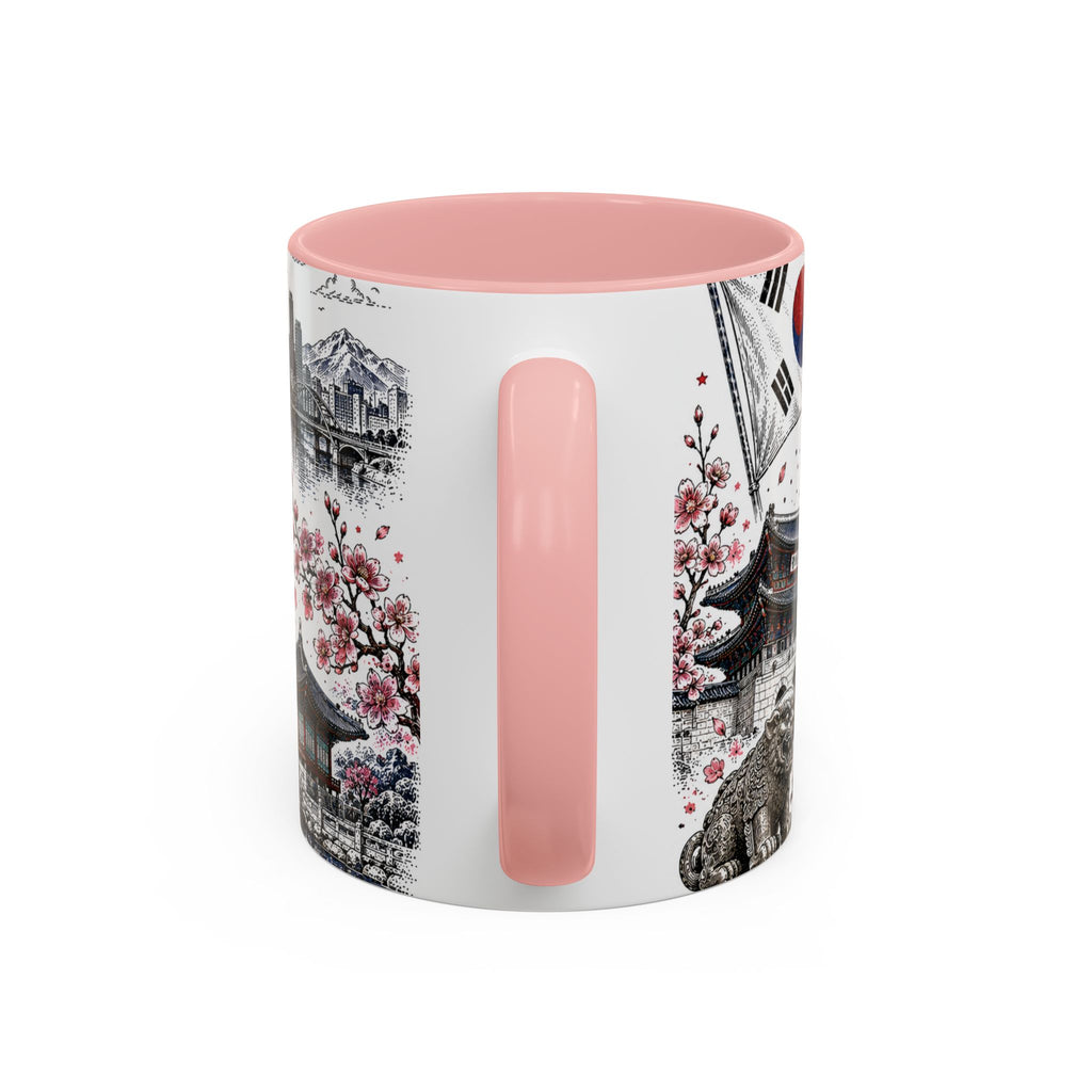 South Korea Soccer Coffee Mug | World Cup Fan Gift | Accent Color Ceramic 11oz 15oz Match Day Cup