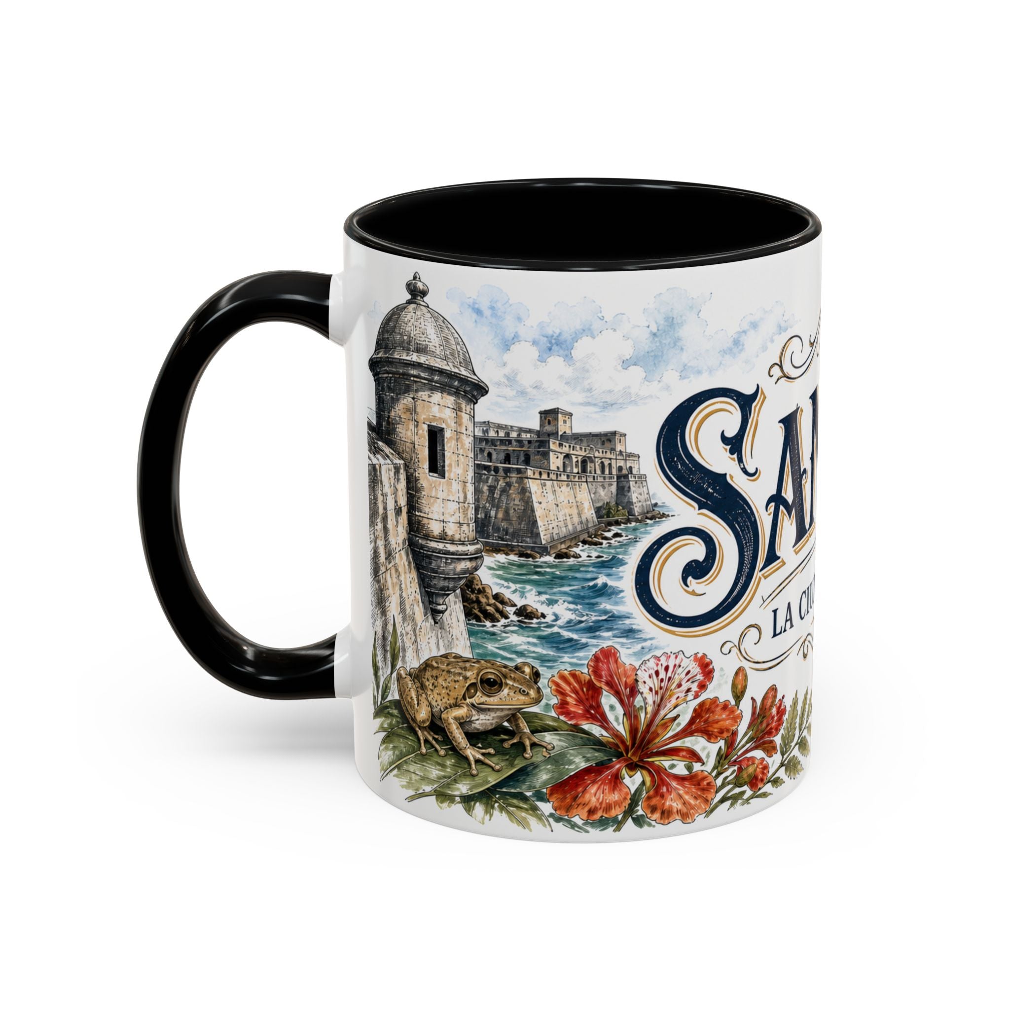 San Juan Coffee Mug | United States Travel Souvenir | Vintage Illustrated City Gift | 11 oz 15 oz Accent Mug