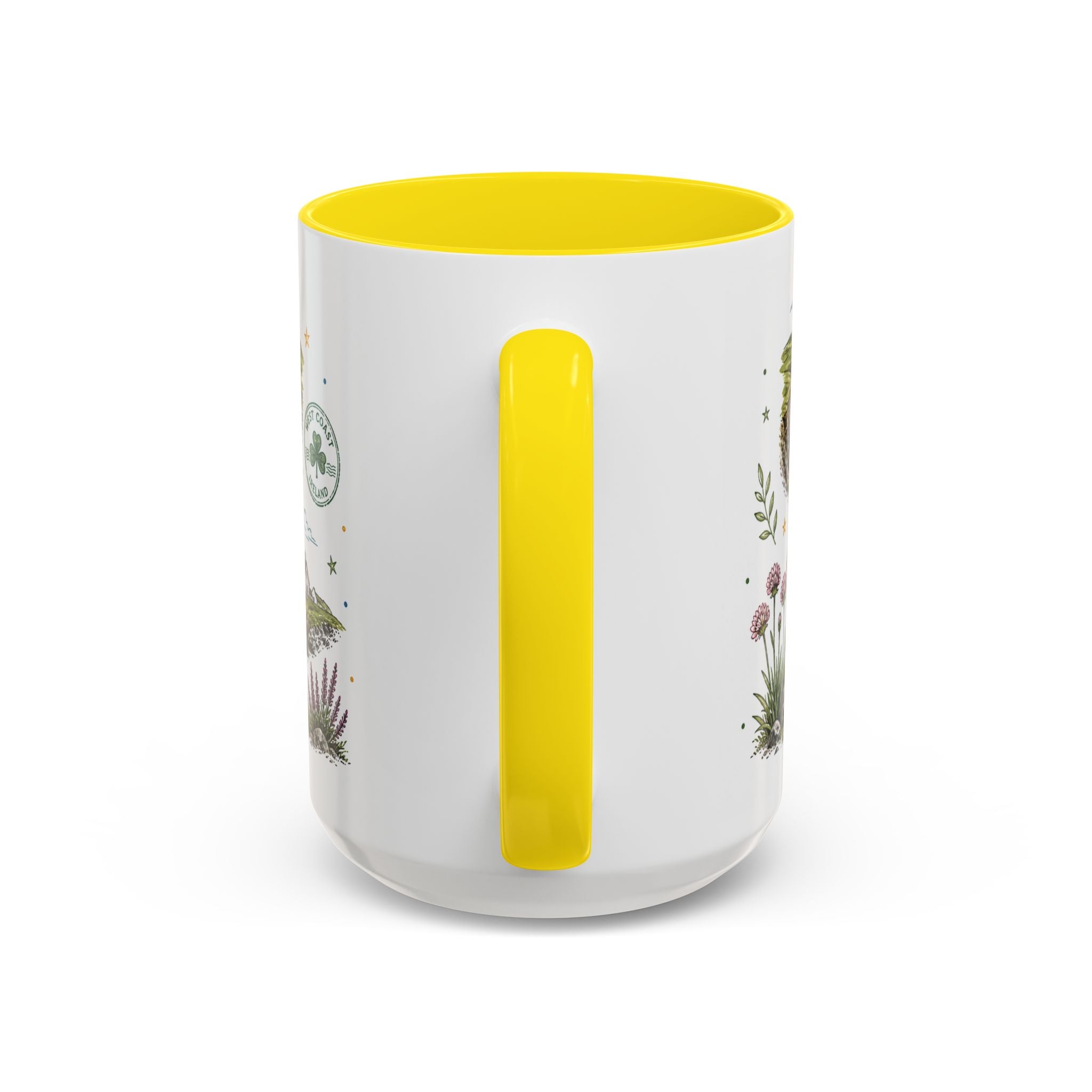 Irish West Coast Coffee Mug | Travel Destination Souvenir Gift | Accent Color Ceramic 11oz 15oz