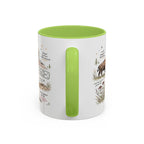 Badlands National Park Coffee Mug | South Dakota Prairie Fossil Hiking Gift | Accent Color Ceramic 11oz 15oz