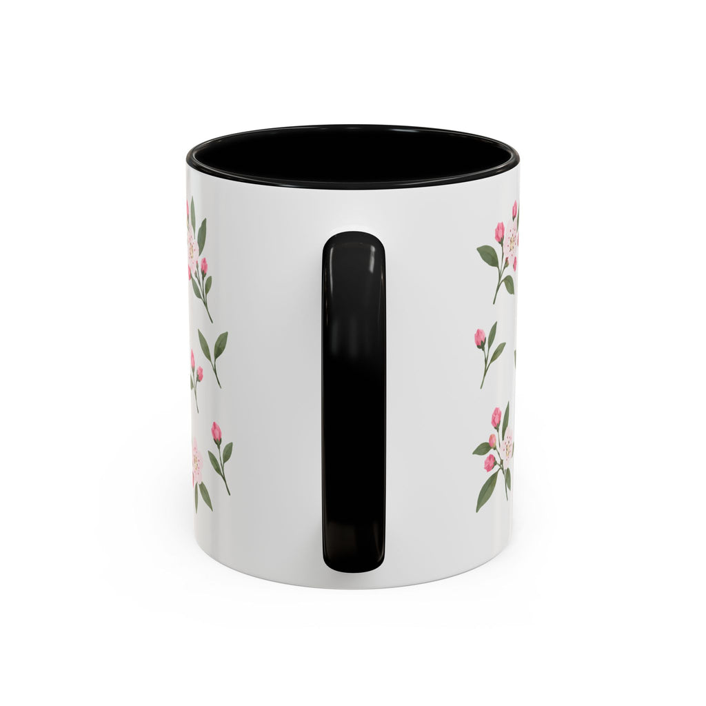 Pennsylvania Mountain Laurel Mug, State Flower Floral Coffee Cup, 11oz Botanical Gift