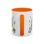 Bibury Illustrated Travel Mug | England Souvenir Accent Coffee Mug | 11oz 15oz Ceramic Cup