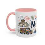 Manila Coffee Mug | Philippines Souvenir Travel Gift | Accent Color Ceramic 11oz 15oz