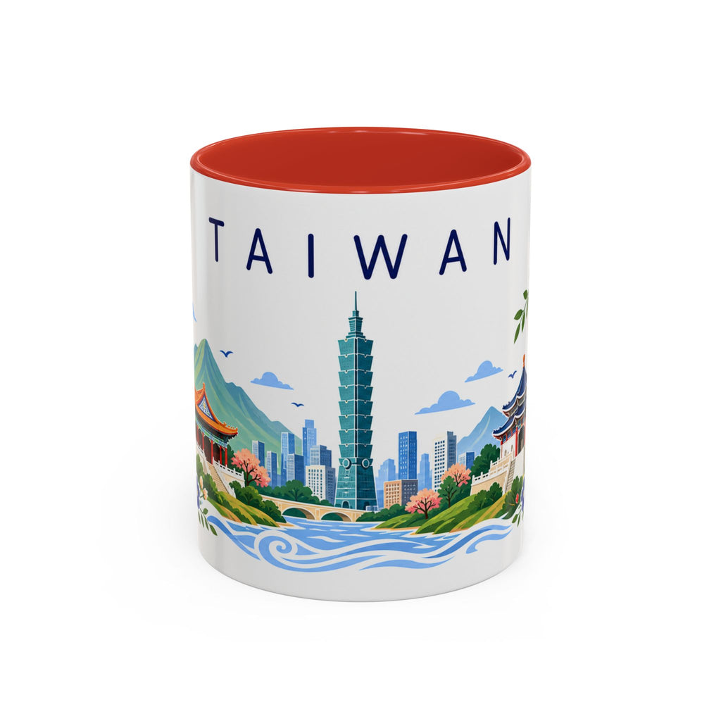Taiwan Coffee Mug | Travel Souvenir Accent Mug | Place Gift Ceramic Cup 11oz 15oz